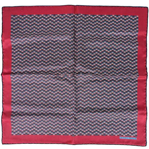 Hermes Accessories - HERMES Red Silk Scarf